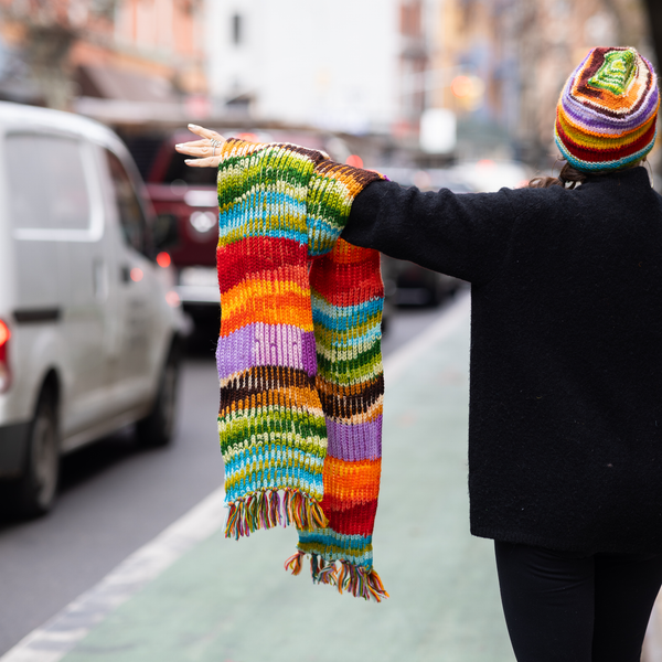 Rainbow Wool Scarf – Mondiale Lifestyle