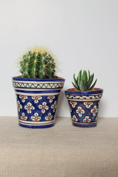 moroccan hanging planter Hand Painted Moroccan Wall Planter
