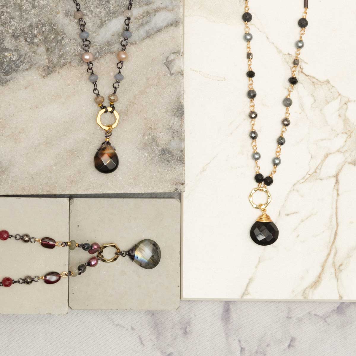 Beaded Beauty Pendant Necklace