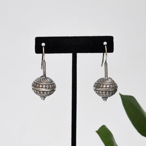 Sterling Silver Sphere Earrings