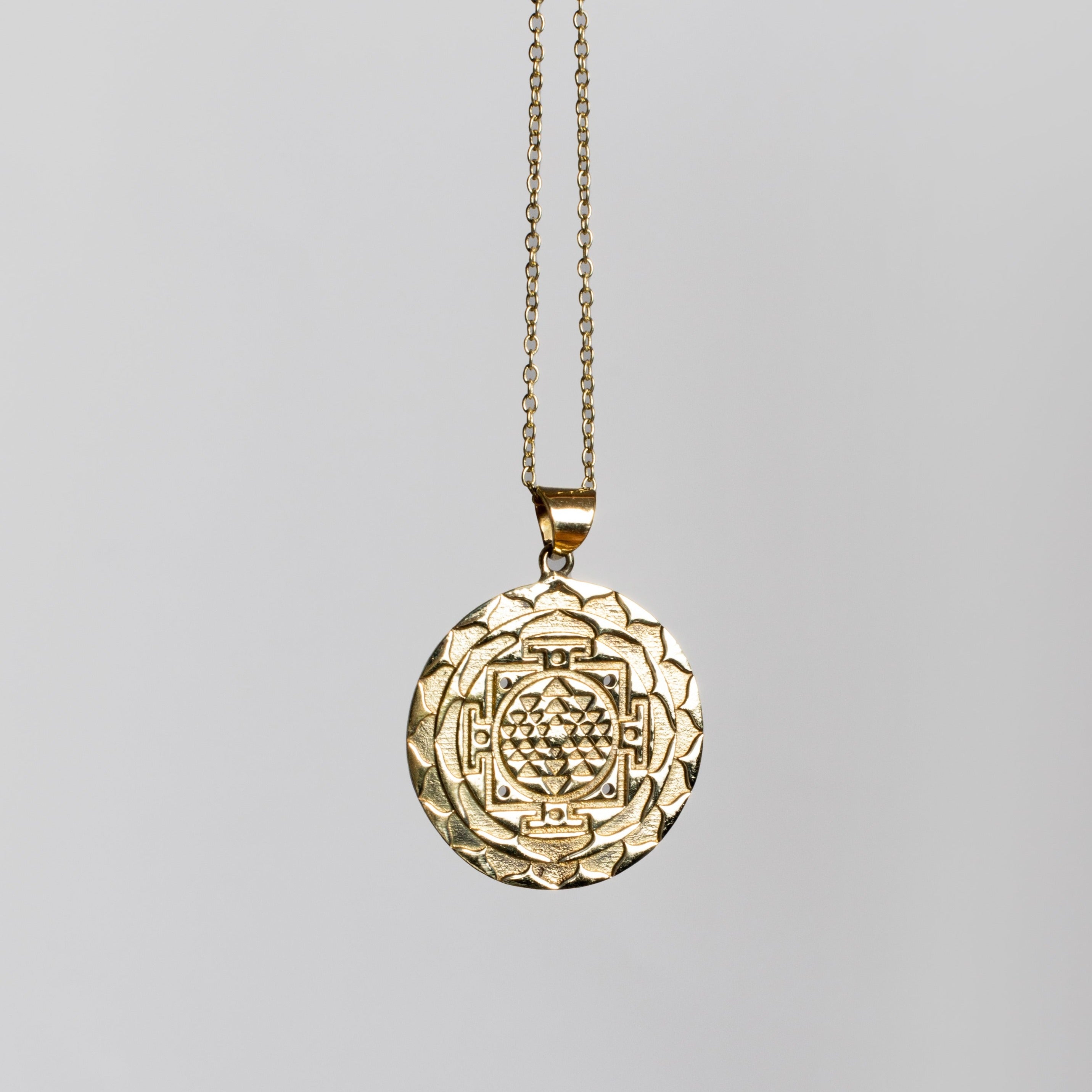 Sri Yantra Medallion Necklace