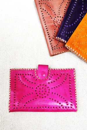 Perforated Leather Wallets
