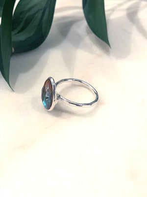 Delicate Labradorite Ring