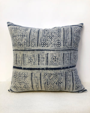Vintage Hmong Indigo Batik Pillows