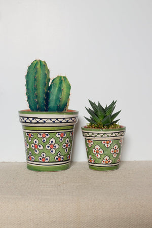 wall pots for succulents Hand Painted Moroccan Wall Planter – Mondiale Lifestyle