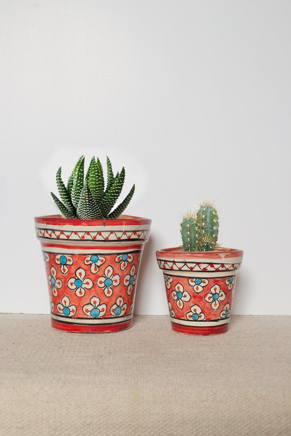 moroccan ceramic plant pots Hand Painted Moroccan Wall Planter